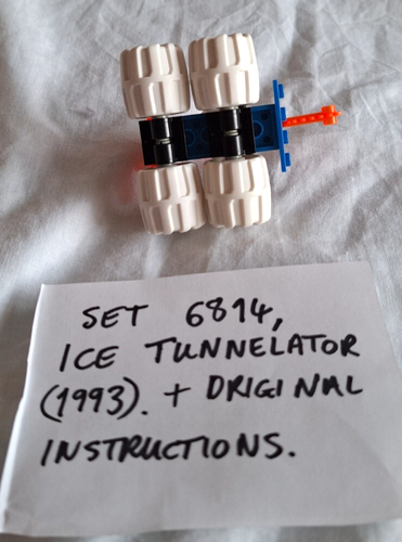 LEGO Space 6814, Ice Tunnelator 1993 Complete, Original Instructions, No box. - Picture 9 of 13