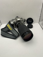 Nikon F55 35mm Film Camera + Nikkor 80-200mm f/4.5 Lens | Fully Working Kit