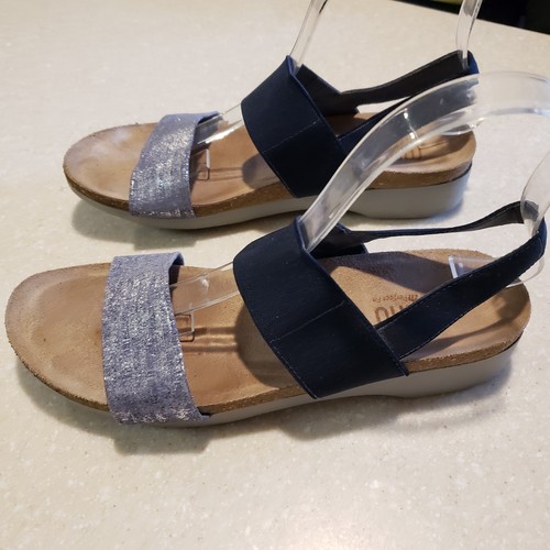 Sandalo donna MUNRO PESCI tessuto metallizzato/blu - taglia 9M - Foto 4 di 8