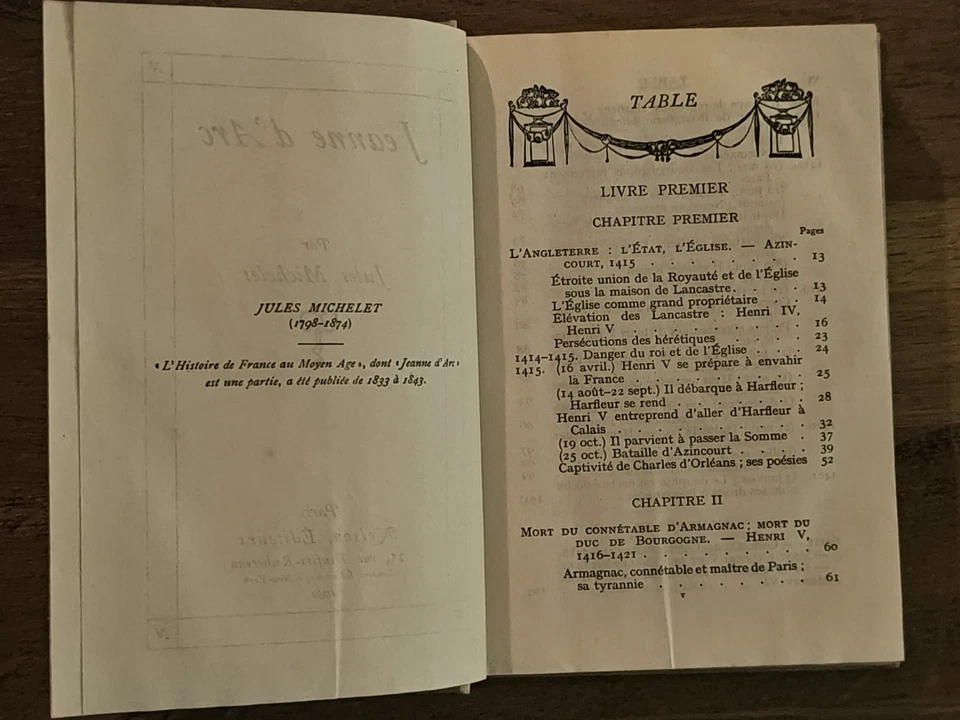 Livre Ancien Sur L'histoire De Jeanne d'Arc Par Jules Michelet 1934 - Photo 4/4