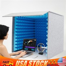 Desktop Soundproof Booth Home Studio Sound Shield Noise Isolation Cover US