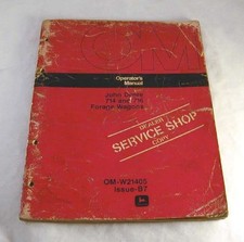 John Deere 714 & 716 Forage Wagons Operator's Manual NR