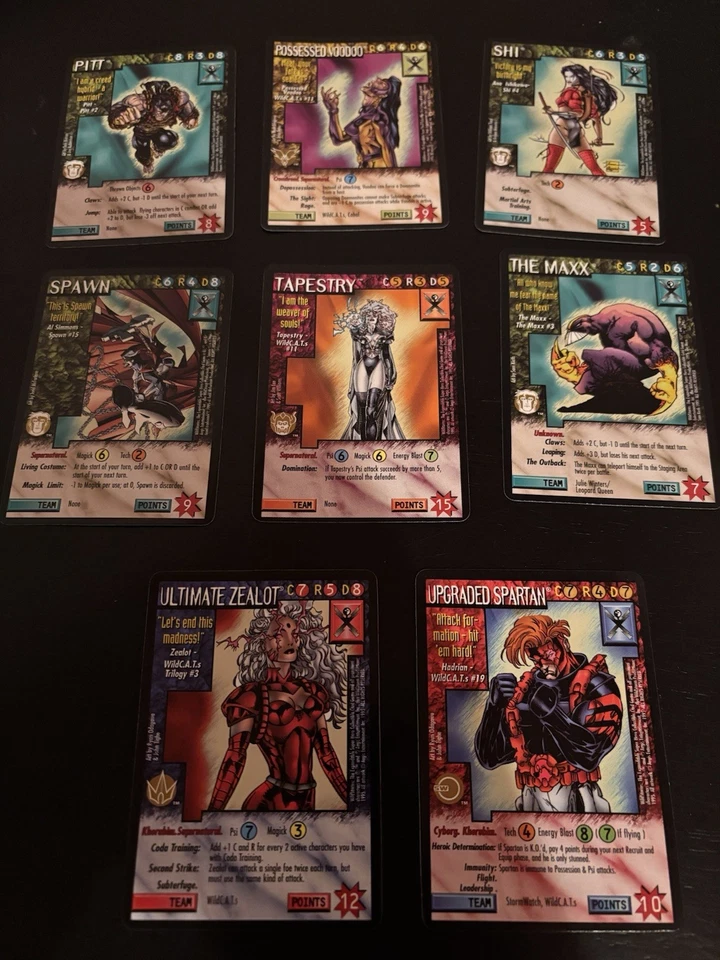 WildStorms CCG 1995 Limited Black Border Set Complete All Chase All Rares - Изображение 2 из 4