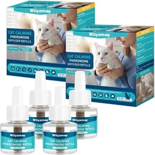 Fits All Common Diffuser Heads, 120 Days Pheromone Diffuser to Calm Cats, C