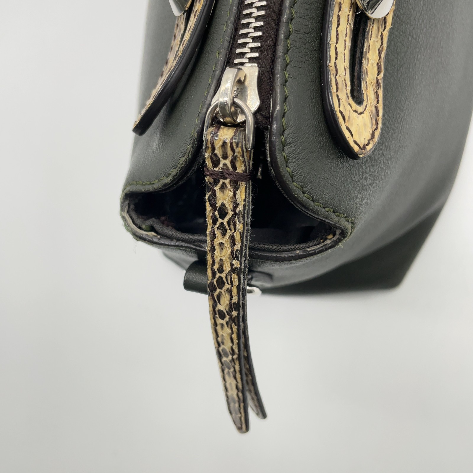 Auth Fendi By The Way Medium Python Pattern Leath… - image 14