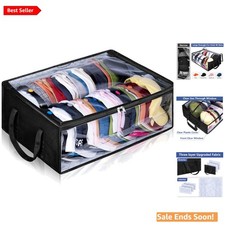 Baseball Cap Organizer - Holds 40 Hats with Breathable Fabric Design