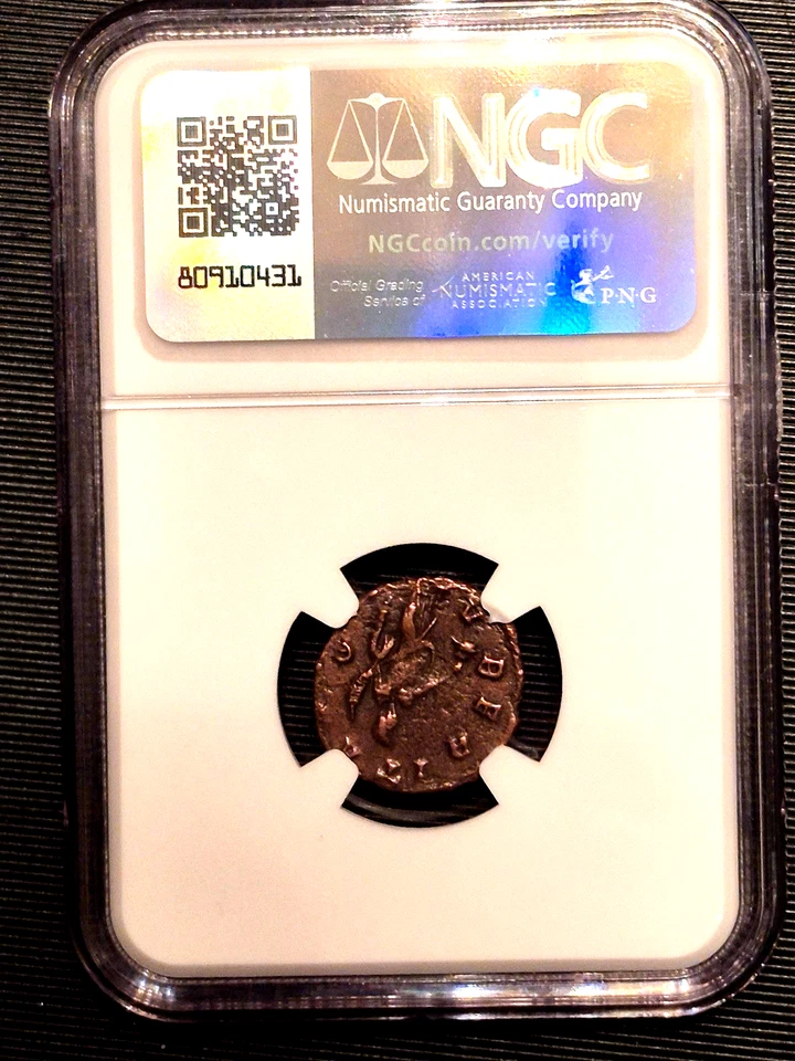 Romano-Gallic Empire Bi Double-Denarius Victorinus 269-271 Ad NGC - Image 2 of 2