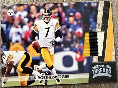 2011 Threads BEN ROETHLISBERGER Game Worn Jersey Patch Prime 22/99 Steelers
