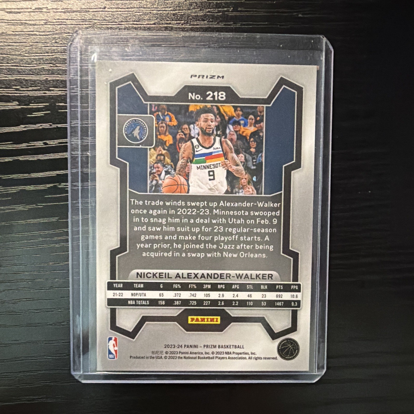 Alex Walker Panini Prizm 2023-24 Nickeil Alexander-Walker King snake #218 | eBay