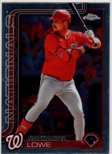 2025 Topps Chrome Baseball Nathaniel Lowe No. 49 Washington Nationals