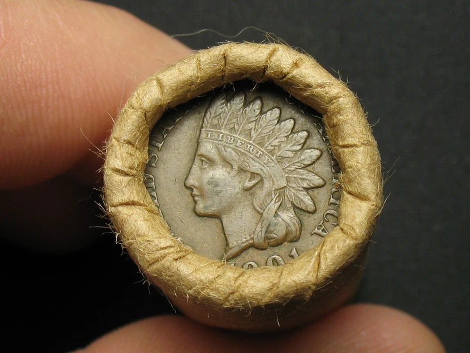 🔥 HALF ROLL 25 COIN SHOTGUN PENNY INDIAN HEAD CENTS UNC. AU+ 1900-1909 LOT 1 - Image 2 of 4