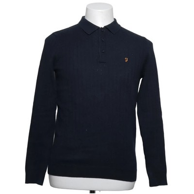 Farah, Strickpullover, Größe: S, Blau, Baumwolle/Polyester, Einfarbig #pxK