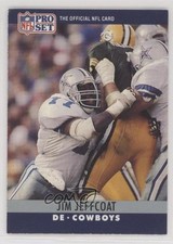 1990 Pro Set Jim Jeffcoat #80 0z0k