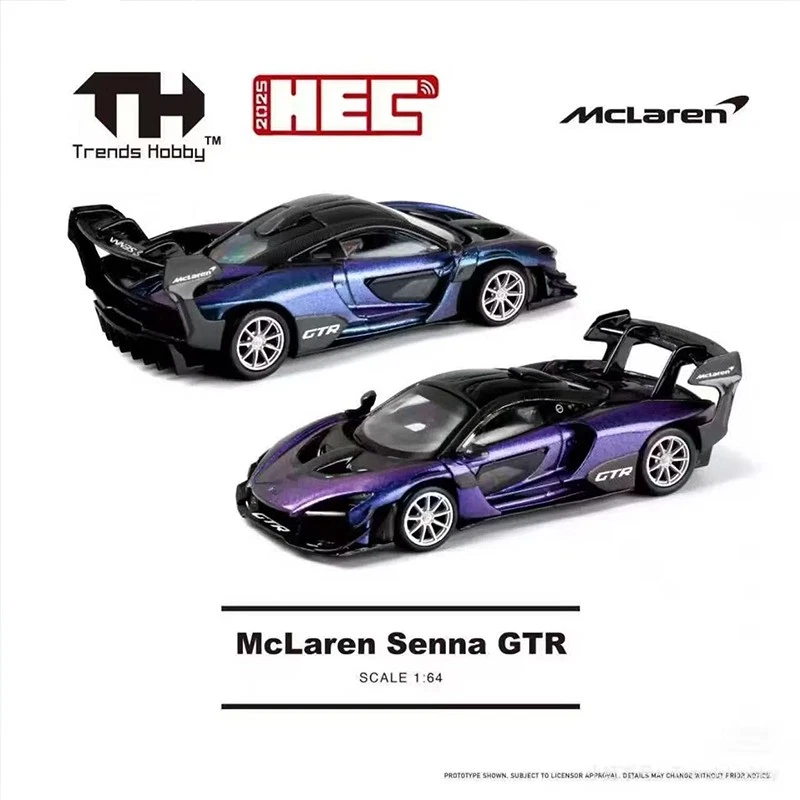 TRENDS HOBBY TH 1:64 Model Car McLaren Senna GTR HCFC 2025 Hangzhou Auto Show Limited Edition