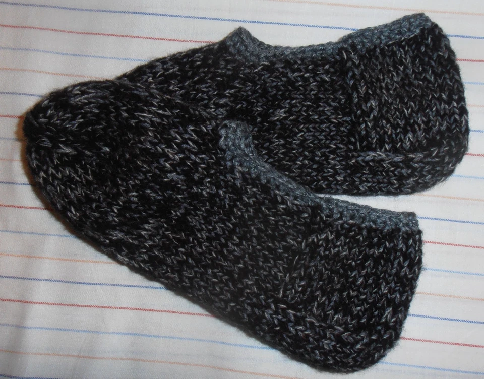 Handarbeit Selbstgestrickte Hausschuhe Gr. 40 - Bild 2 von 2