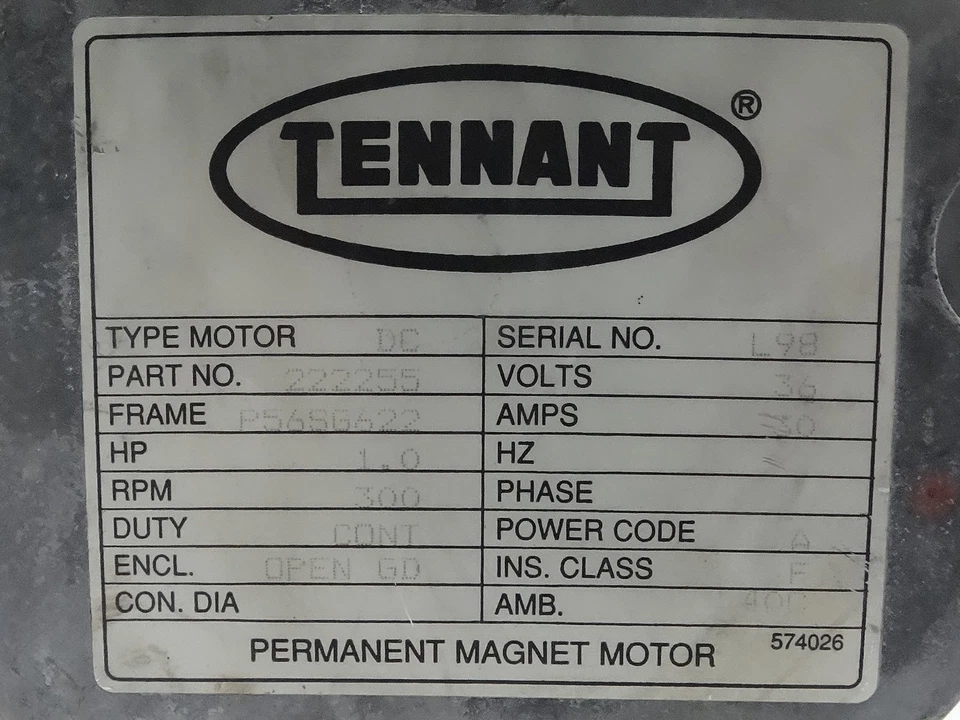 TENNANT 222255 MOTOR - Image 3 of 3