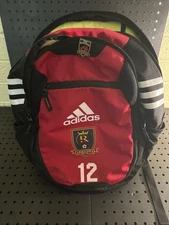 Adidas Stadium 3 Backpack Red Futbol Soccer with max Shacknai Pin