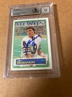 Jim McMahon Signed 1983 Topps Rookie Card BAS Auto Grade 10