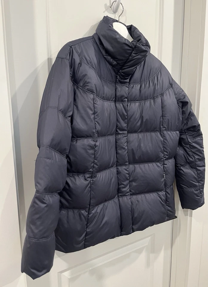 Columbia Goose Down Puffer Chaqueta Hombre Abrigo Azul Marino Talla 1 X Esquí Invierno Foto 2 de 4