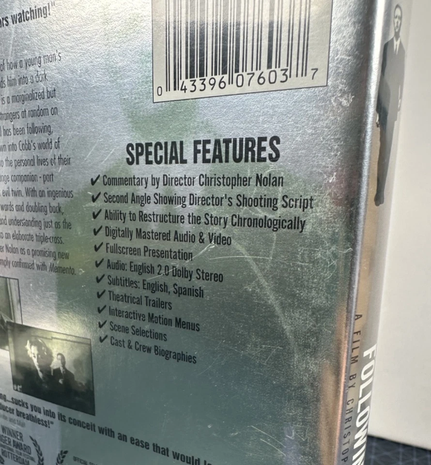 Following (DVD, 1999, Columbia) Christopher Nolan, Thriller / Mystery - Image 3 of 4