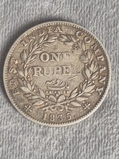 1835 William IV East India Company One Rupee Coin