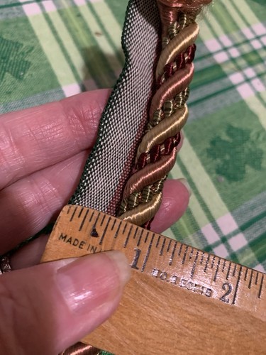 ❤️Cordino in corda intrecciata bordo a torsione con mix di spezie labbra estremità bullone 20" resto - Foto 5 di 7
