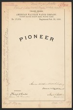 Photo: American Waltham Watch Company for Pioneer brand