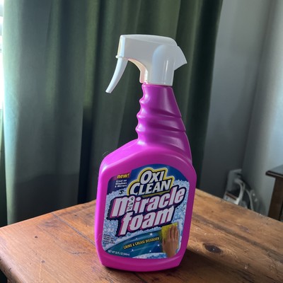Vintage 2005 Oxi Clean Miracle Foam Spray Multipurpose Cleaner 32oz 2/3 Full