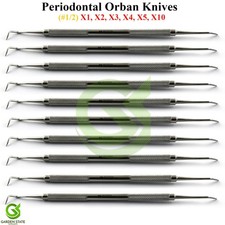PERIODONTAL ORBAN KNIVES #1/2 DENTAL DOUBLE ENDED SURGICAL INSTRUMENTS