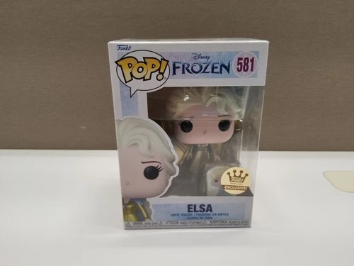 Funko Pop! Disney Frozen Elsa (Gold) With Pin Funko Shop Exclusive #581