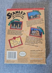 Stanley The Search for Dr. Livingston Nintendo NES Complete, CIB, USA, Nice