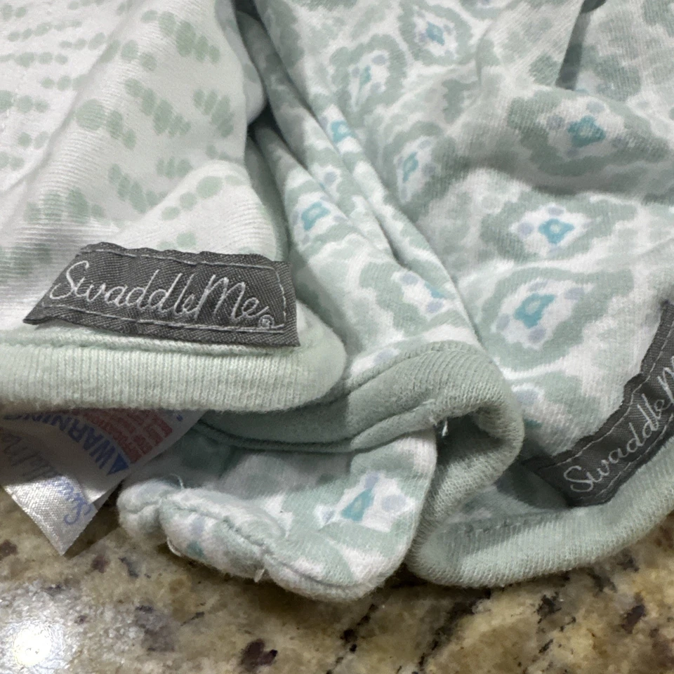 Envoltório ajustável para bebê SWADDLE ME estágio 1 (7-14 lb) Pacote com 3 usados. Ótimo estado - Imagem 3 de 4
