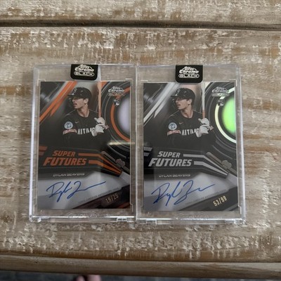 2026 Topps Chrome Black Dylan Beavers Super Futures Autos Orange /25 & Black /99