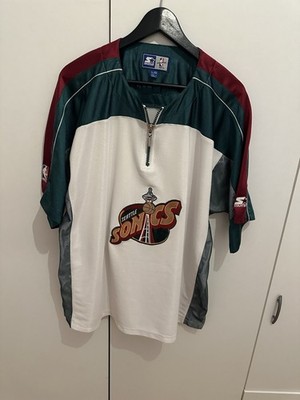 Starter Jersey Shirt Seattle Supersonics Size L NBA     Retro Vintage Trikot