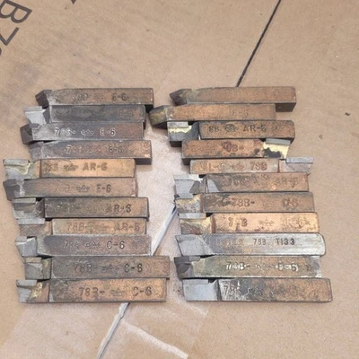 22 Carbide Tipped Lathe Bits AR-6, C-6, E-6, AR-5, AL-5 Carboloy Tools USA - Image 1 of 4