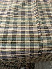 4 YDS 54" Wide Plaid Bue Beige Green Burgandy Tweed DRAPERY UPHOLSTERY Fabric