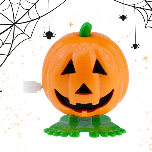 1x1.7''Pumpkin Clockwork Walking Toy Funny Wind Up Hopping Jumping Halloween Toy - Picture 7 of 11
