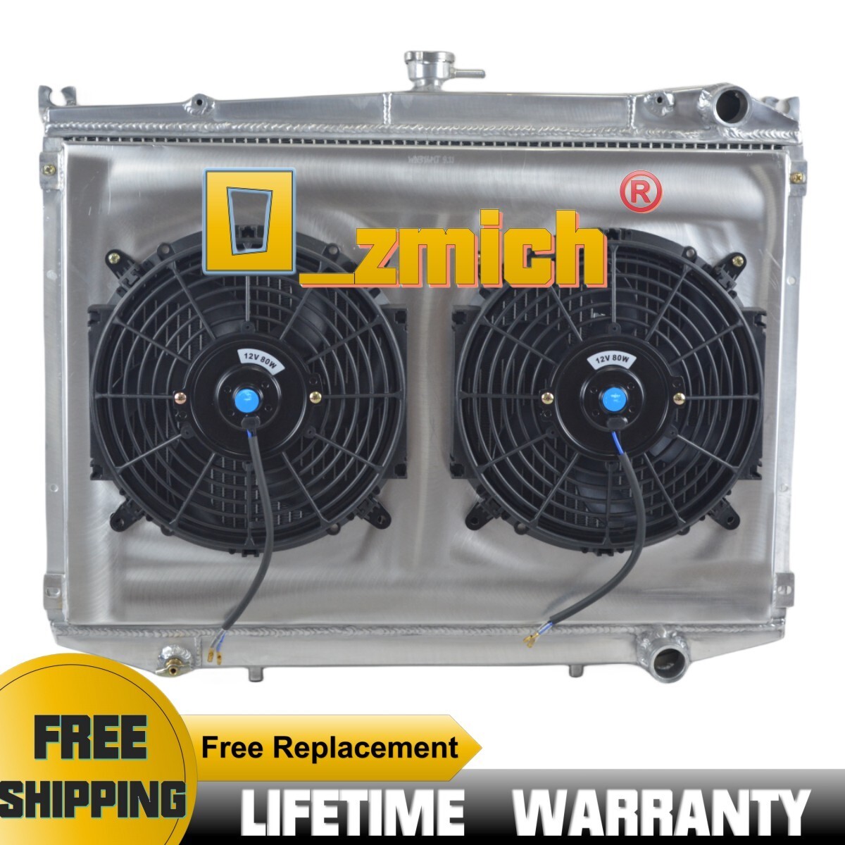 FILA Radiatore + VENTOLA PARAFANGO 2 file per Nissan D21 Pickup Pathfinder 2.4 3.0L MT 1995 1997