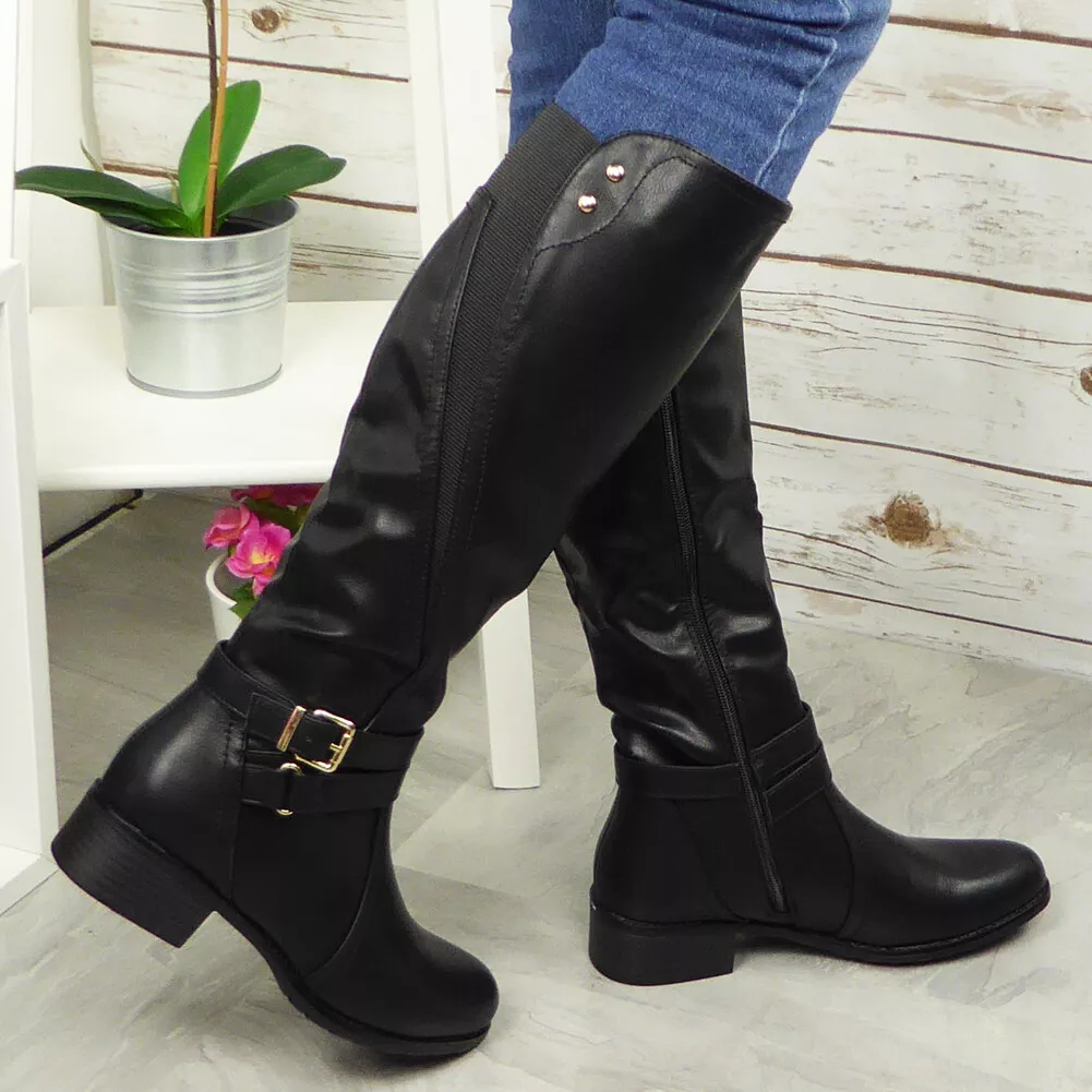 Ladies knee high winter clearance boots