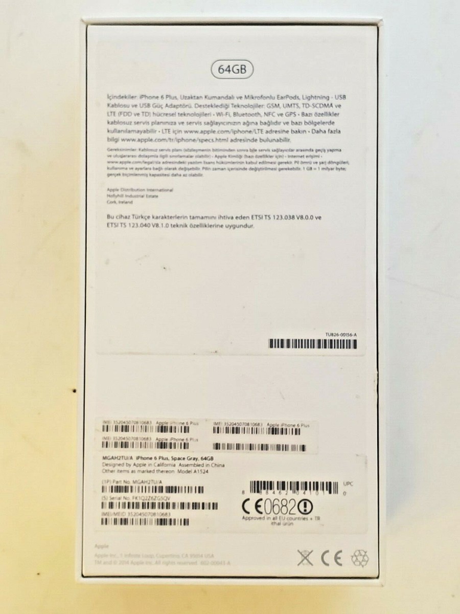 Apple - iPhone6sPlus SpaceGray 64GB SIMフリー iPhone 6s Plus - Technical Specifications - Apple Support