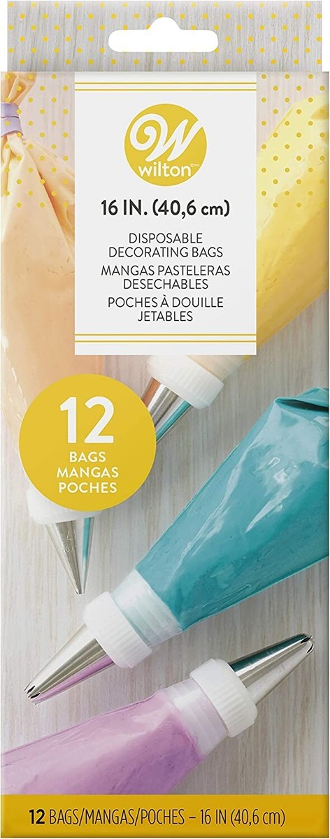 Wilton 12-Count Disposable Decorating Bags, 16