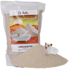 DR.DUDU Hamster Bath Sand, 6.6lb Dust Free Desert Sand or Potty Litter Sand f...