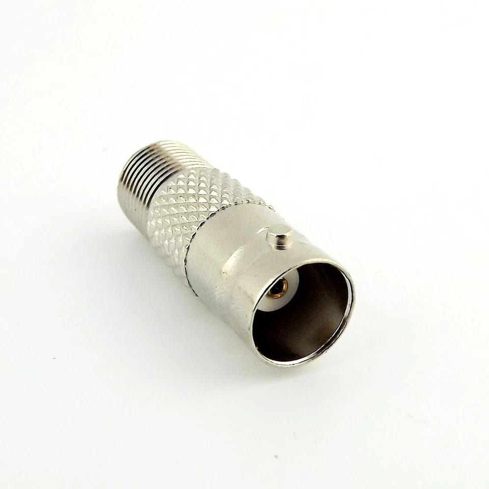 1pc BNC Female Jack to F Female Jack RF TV PAL Cable Straight Connector Adapter - Image 2 of 4