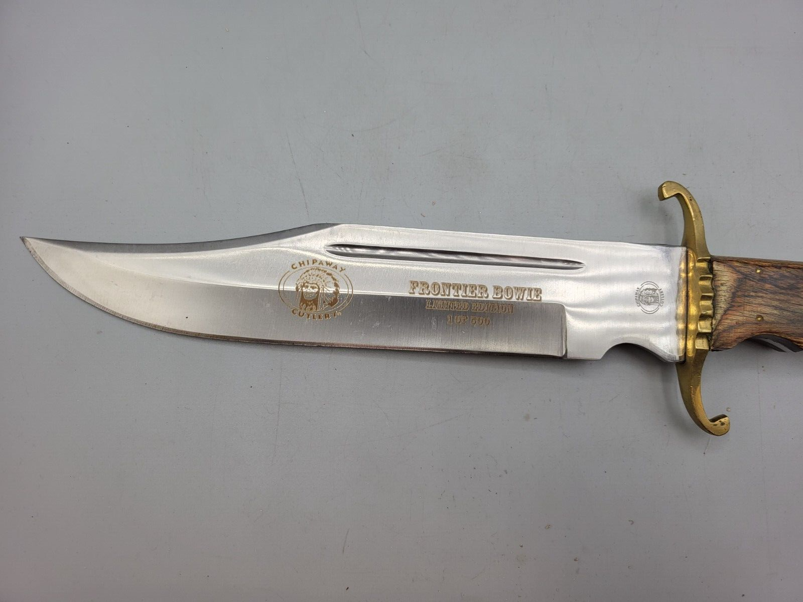 Chipaway Cutlery Hunting Knife Surgical Steel Blade Lt Brown Pakawood