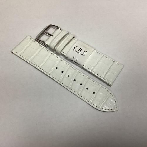 Bracelet De Montre En Cuir De Veau Blanc - Largeurs 18, 20, 22, 24 Mm - Marque Watchband Berlin - Neuf Avec étiquettes - Pour Homme Et Femme