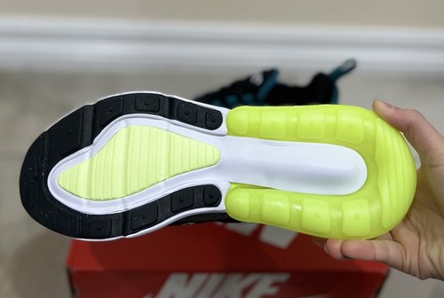 Nike Air Max 270 GS Kids Size US 7Y (8.5W) Black Green Shoes Sneaker NEW✅ - Picture 6 of 12