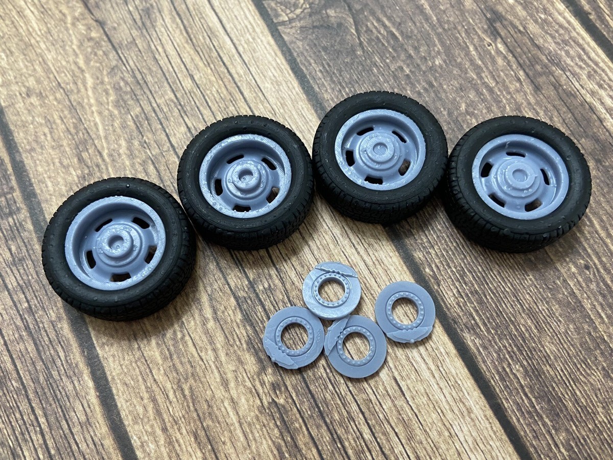 Unpainted Base Rims American Racing Wheels 20x10 1/24 Scale American Racing VN500 Model Car ...