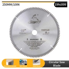 Discos de corte TCT de hoja de sierra circular con punta de carburo de 10" para madera 40-120 dientes