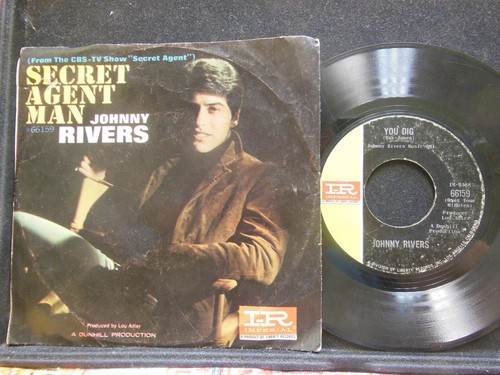 Johnny Rivers – Secret Agent Man / You Dig, 45 RPM G+ w/ PS (20I) - Picture 2 of 2