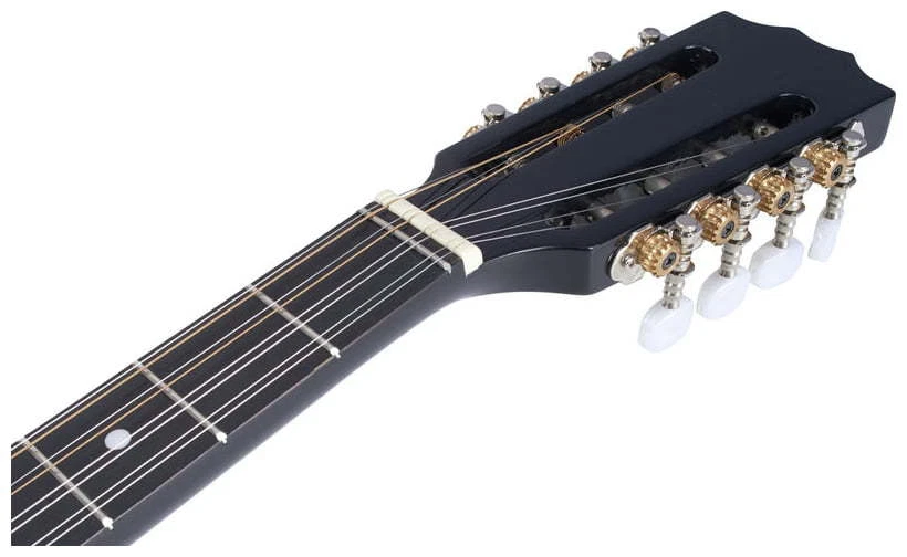 Black Octave Mandolin, short scale Irish bouzouki, solid wood - Image 3 of 4